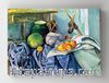 Full Frame Rulo Kanvas - Paul Cézanne - Still Life with a Ginger Jar and Eggplants (FF-KT128)