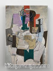 Full Frame Rulo Kanvas - Pablo Picasso - Fruit Dish, Bottle and Violin	(FF-KT121)