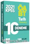 2021 ÖABT Tarih Öğretmenliği Tamamı Çözümlü 10 Deneme 