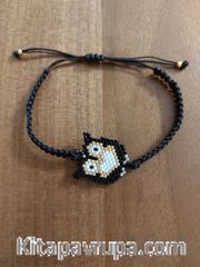 Miyuki Siyah baykuş Bilekliği (Miyuki 714)