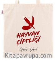 Askılı Bez Çanta - Hayvan Çiftliği - Bayrak