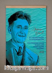 Full Frame Kanvas Poster - Hayvan Çiftliği Yazmak ve Düşünmek - George Orwell	(FFK-007)