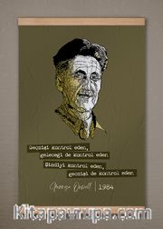 Full Frame Kanvas Poster  - 1984 Kontrol - George Orwell	(FFK-001)