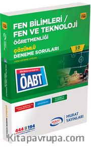 2016 ÖABT Fen Bilimleri / Fen ve Teknoloji Öğretmenliği Çözümlü Deneme Soruları (10 Adet ) (Kod:1184)