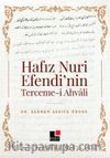Hafız Nuri Efendi’nin Terceme-i Ahvali 