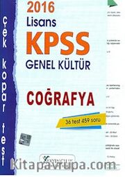 2016 KPSS Lisans Genel Kültür Coğrafya Çek Kopar Test