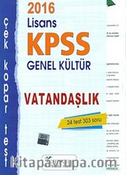 2016 KPSS Lisans Genel Kültür Vatandaşlık Çek Kopar Test