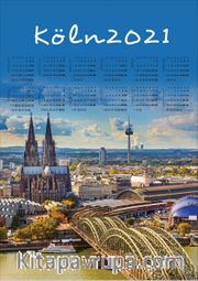 2021 Takvimli Poster - Sehirler - Köln
