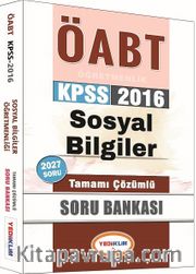 2016 KPSS ÖABT Sosyal Bilgiler Tamamı Çözümlü Soru Bankası