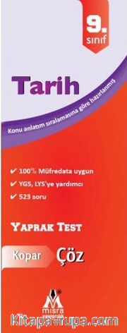9. Sınıf Tarih Yaprak Test