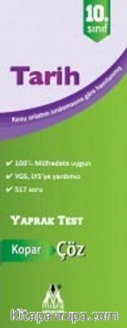 10. Sınıf Tarih Yaprak Test