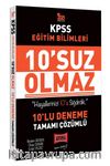2021 KPSS Eğitim Bilimleri 10’suz Olmaz Tamamı Çözümlü 10 Deneme