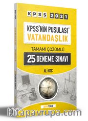2021 KPSS'nin Pusulası Vatandaşlık Tamamı Çözümlü 25 Deneme Sınavı 