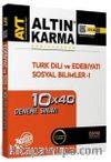 AYT Türk Dili ve Edebiyatı Sosyal Bilimler 1 10x40 Deneme Sınavı
