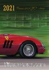 2021 Takvimli Poster - Arabalar - Ferrari