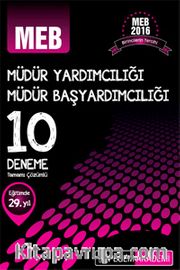 2016 MEB Müdür Yardımcılığı ve Müdür Başyardımcılığı Tamamı Çözümlü 10 Deneme