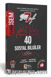 2021 Farklı İsem 7. Sınıf Sosyal Bilgiler Tamamı Çözümlü 40 Fasikül Deneme 
