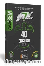 2021 Farklı İsem 7. Sınıf İngilizce Tamamı Çözümlü 40 Fasikül Deneme 