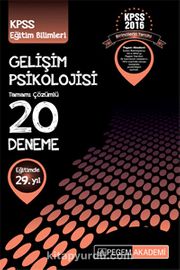 2016 KPSS Eğitim Bilimleri Gelişim Psikolojisi Tamamı Çözümlü 20 Deneme 