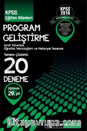 KPSS Eğitim Bilimleri Program Geliştirme, Sınıf Yönetimi, Öğretim Teknolojileri ve Materyal Tasarımı Tamamı Çözümlü 20 Deneme