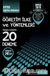 2016 KPSS Eğitim Bilimleri Öğretim İlke ve Yöntemleri Tamamı Çözümlü 20 Deneme