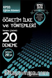 2016 KPSS Eğitim Bilimleri Öğretim İlke ve Yöntemleri Tamamı Çözümlü 20 Deneme