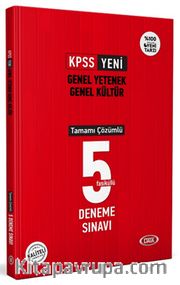 KPSS Genel Yetenek Genel Kültür  Tamamı Çözümlü 5 Deneme Sınavı 