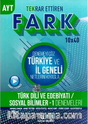 AYT Türk Dili ve Edebiyatı Sosyal Bilimler 1 Fark 10x40 Tekrar Ettiren Denemeleri