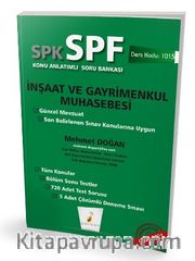 SPK - SPF İnşaat ve Gayrimenkul Muhasebesi Konu Anlatımlı Soru Bankası 1015