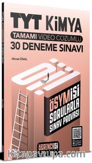 TYT Kimya Tamamı Video Çözümlü 30 Deneme Sınavı