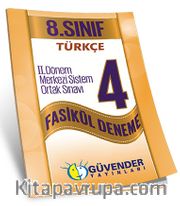 8. Sınıf Türkçe 2. Dönem Merkezi Sistem Ortak Sınavı 4 Fasikül Deneme