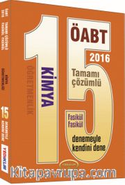 2016 ÖABT Kimya Öğretmenliği 15 Tamamı Çözümlü Fasikül Deneme