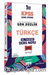 2021 KPSS Son Düzlük Türkçe El Yazısı Ders Notu