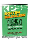 2021 KPSS Eğitim Bilimleri Ölçme ve Değerlendirme Çek Kopart Yaprak Test 