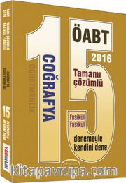 2016 ÖABT Coğrafya Öğretmenliği 15 Tamamı Çözümlü Fasikül Deneme