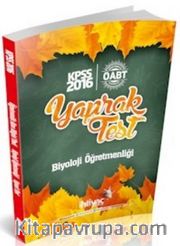 2016 KPSS ÖABT Biyoloji Öğretmenliği Çek Kopart Yaprak Test 