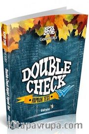 2016 KPSS Double Check Genel Kültür Çek Kopart Yaprak Test