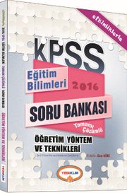2016 KPSS Etkinliklerle Eğitim Bilimleri Öğretim Yöntem ve Teknikleri Tamamı Çözümlü Soru Bankası