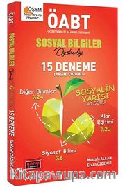 ÖABT Sosyal Bilgiler Öğretmenliği Tamamı Çözümlü 15 Deneme