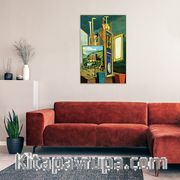 Giorgio de Chirico - Great Metaphysical Interior Ahşap Puzzle Poster 104 Parça (PP-008-C)