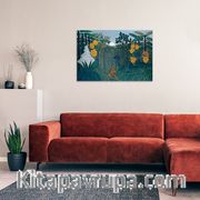 Henri Rousseau - The Repast of the Lion Ahşap Puzzle Poster 104 Parça (PP-015-C)