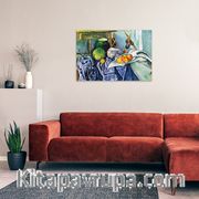 Paul Cézanne - Still Life with a Ginger Jar and Eggplants Ahşap Puzzle Poster 104 Parça (PP-037-C)