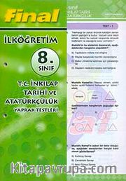 8. Sınıf T.C. İnkılap Tarihi  ve Atatürkçülük Yaprak Testleri