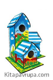 Kumtoys Ahşap Boyanabilir Kuş Evi(2698)