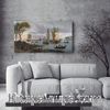 A River View / Abraham Storck - Ahşap Puzzle Poster 242 Parça (PPCCL-107-KR)