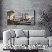 A River View / Abraham Storck - Ahşap Puzzle Poster 242 Parça (PPCCL-107-KR)