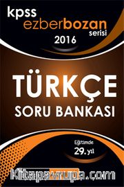 2016 KPSS Ezberbozan Türkçe Soru Bankası 