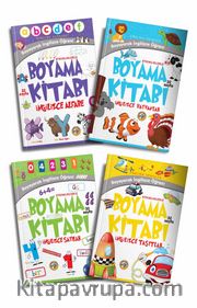 Boyayarak İngilizce Öğren Seti (4 Kitap)