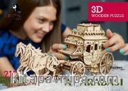At Arabası Ahşap 3D Puzzle