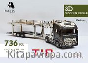 Tır Ahşap 3D Puzzle